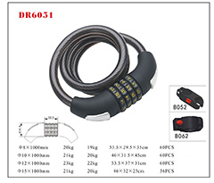 DR6051 Spiral Cable Lock