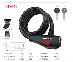 DR6054 Spiral Cable Lock