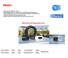 DR6066 Fingerprint Spiral Cable Lock