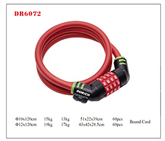 DR6072 Spiral Cable Lock