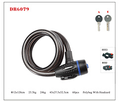 DR6079 Spiral Cable Lock