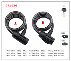 DR6080 Spiral Cable Lock