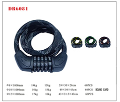 DR6081 Spiral Cable Lock
