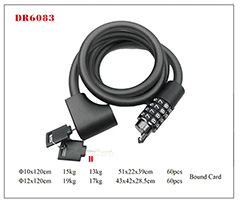 DR6083 Spiral Cable Lock