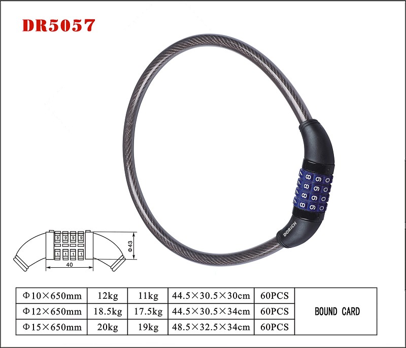 DR5057 Combination Cable lock