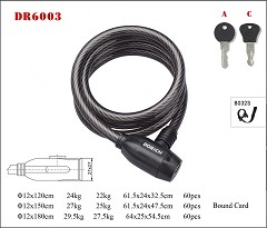 DR6003 Spiral Cable Lock