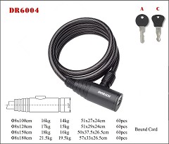 DR6004 Spiral Cable Lock