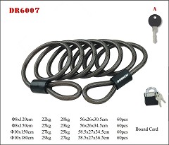 DR6007 Spiral Cable Lock