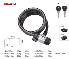 DR6014 Spiral Cable Lock