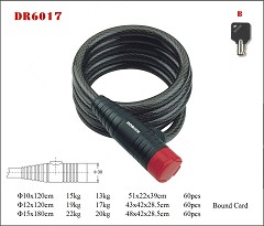 DR6017 Spiral Cable Lock