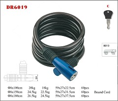 DR6019 Spiral Cable Lock