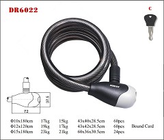 DR6022 Spiral Cable Lock