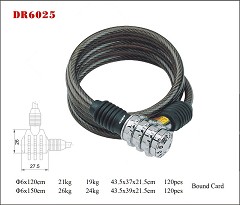 DR6025 Spiral Cable Lock