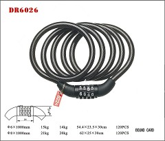DR6026 Spiral Cable Lock