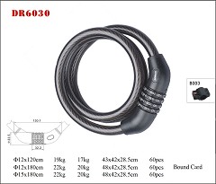 DR6030 Spiral Cable Lock