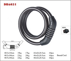 DR6031 Spiral Cable Lock