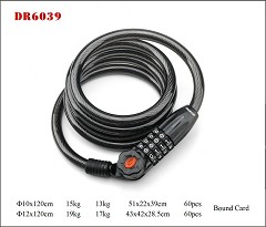 DR6039 Spiral Cable Lock